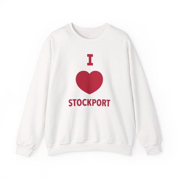 Blossom I HEART STOCKPORT Unisex Heavy Blend™ Crewneck Sweatshirt